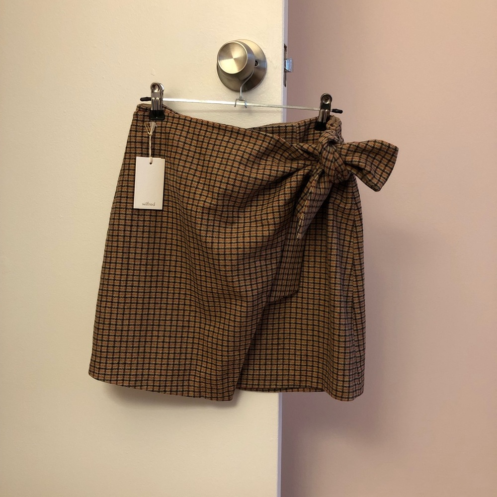 Aritzia Wilfred wool and cashmere skirt